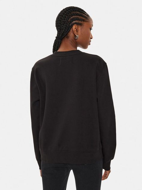 Polerón Faded Monologo Negro Calvin Klein-2