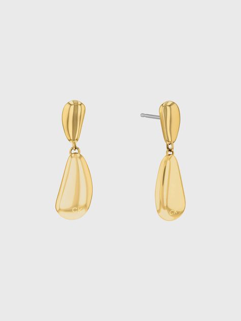 Aros Drop Dorado Calvin Klein-0