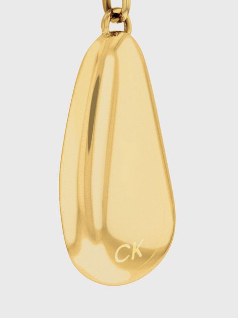 Aros Drop Dorado Calvin Klein-1