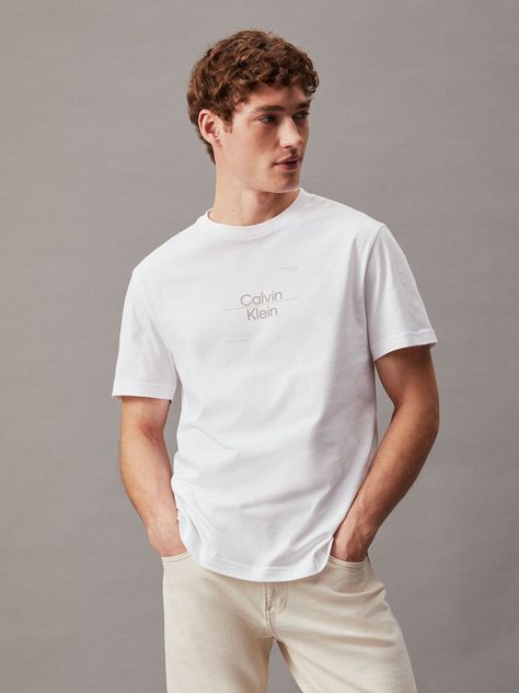 Polera Optic Line Logo Blanco Calvin Klein-0