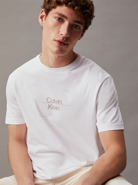 Polera Optic Line Logo Blanco Calvin Klein-3
