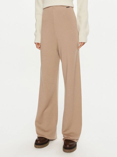 Pantalones Wool Blend Beige Calvin Klein-0
