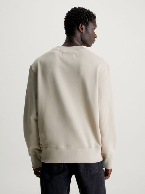 Polerón Monologo Stencil Beige Calvin Klein-2