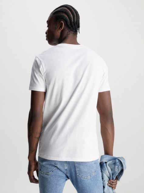 Polera Seasonal Monologo  Blanco Calvin Klein-2