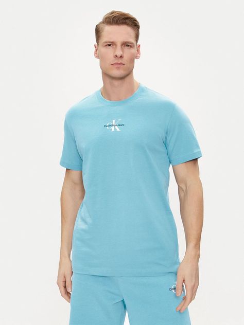 Polera Monologo Regular Azul Calvin Klein-0
