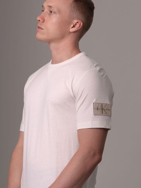 Polera Badge Regular Blanco Calvin Klein-4
