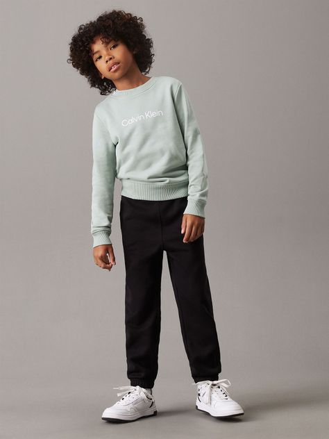 Jogger Niño Waistband Fleece Negro Calvin Klein-1
