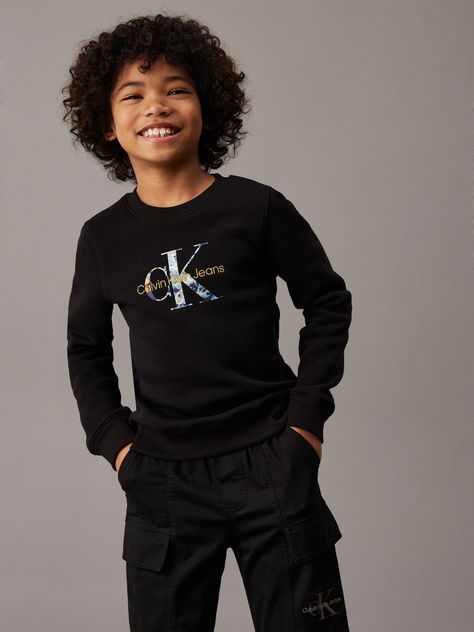 Polerón Niño Filled-In Photo Negro Calvin Klein-0
