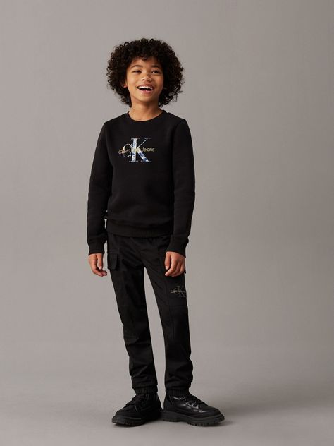 Polerón Niño Filled-In Photo Negro Calvin Klein-1
