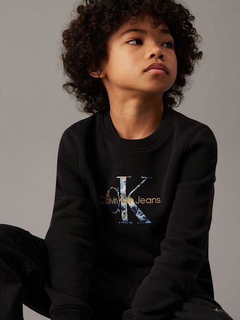 Polerón Niño Filled-In Photo Negro Calvin Klein-3
