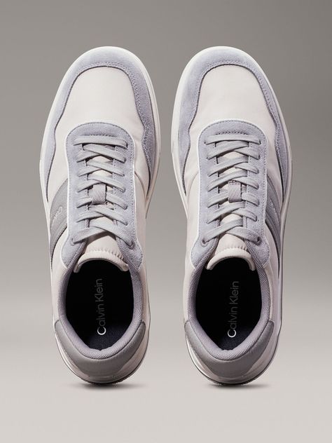 Zapatillas Low Top Lace Up Mix Gris Calvin Klein-1