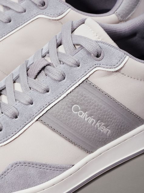 Zapatillas Low Top Lace Up Mix Gris Calvin Klein-5