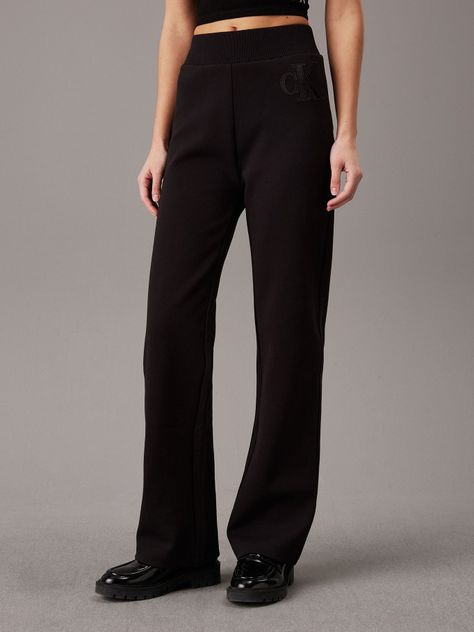 Pantalon Satin Applique Jog Negro Calvin Klein-0
