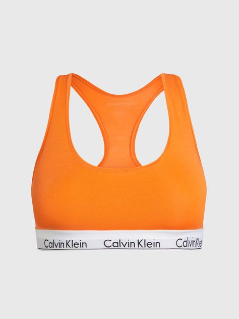 Bralette Modern Cotton Naranjo Calvin Klein-4