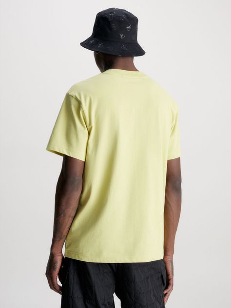 Polera Mix Media Pocket  Amarillo Calvin Klein-2