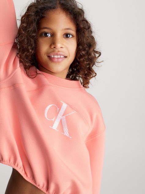 Polerón Niña Iridescent Rosado Calvin Klein-3