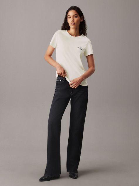 Pack 2 Poleras Monologo Slim K6 Multicolor Calvin Klein-2