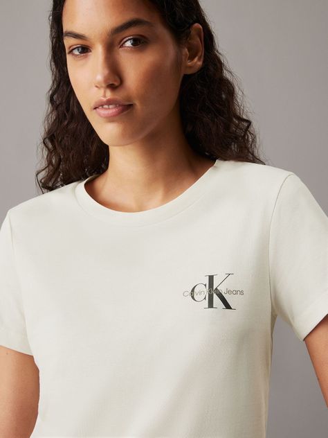 Pack 2 Poleras Monologo Slim K6 Multicolor Calvin Klein-4
