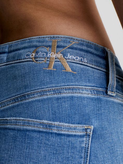 Jeans High Rise Skinny Azul 626 Calvin Klein-3