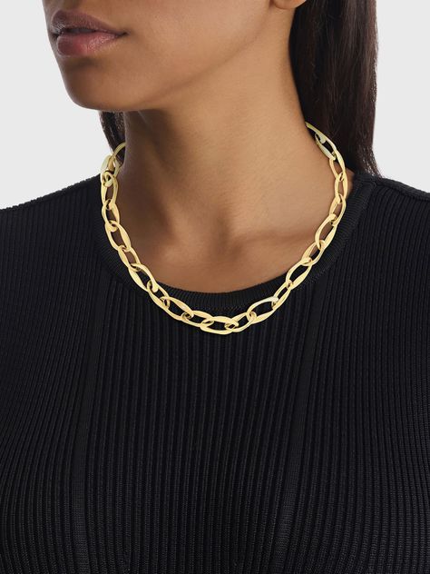 Collar de Eslabones Organic Shape Dorado Calvin Klein-1