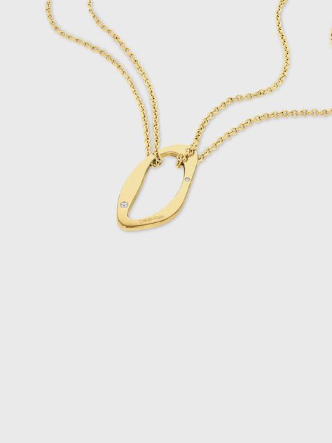Cadena Round Organic Shape Dorado Calvin Klein-1