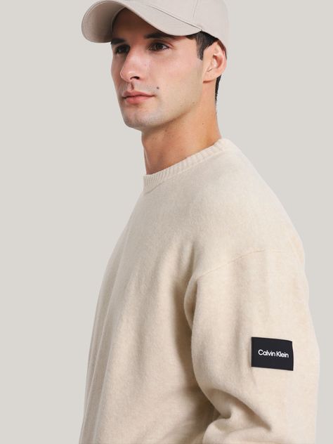 Sweater Lycra Blend Beige Calvin Klein-3