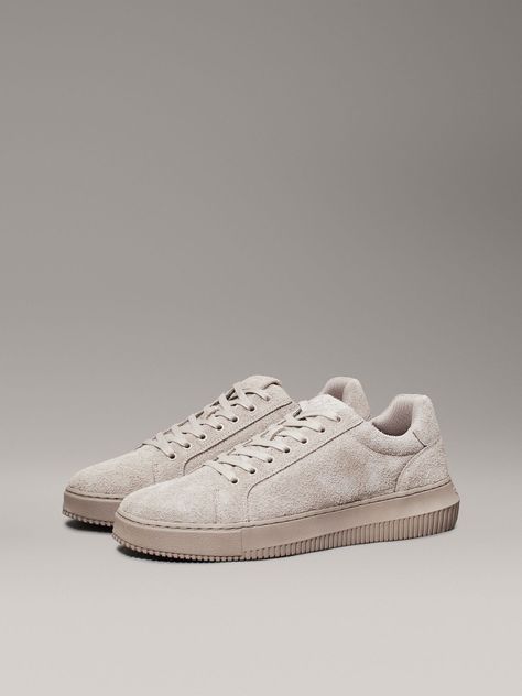 Zapatillas Chunky Cupsole Low Suede Beige Calvin Klein-0