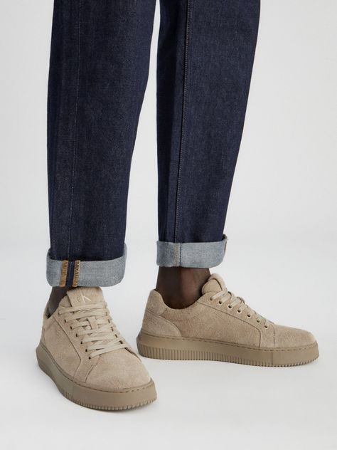 Zapatillas Chunky Cupsole Low Suede Beige Calvin Klein-7