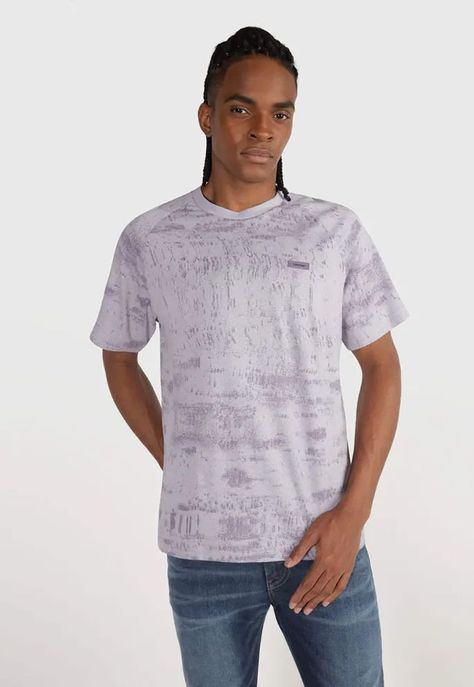 Polera Concrete Aop Gris Calvin Klein-0