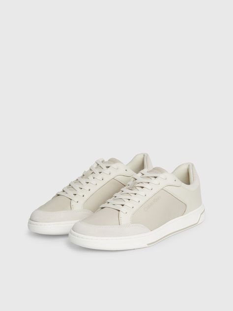 Zapatillas Low Top Lace Up Mix Beige Calvin Klein-0