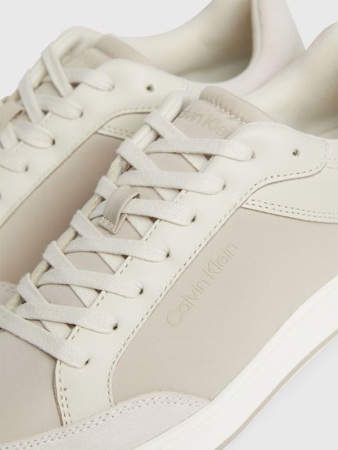 Zapatillas Low Top Lace Up Mix Beige Calvin Klein-6
