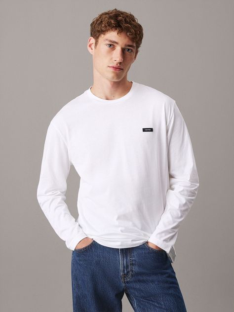 Polera LS Cotton Comfort Blanco Calvin Klein-0