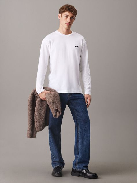 Polera LS Cotton Comfort Blanco Calvin Klein-1