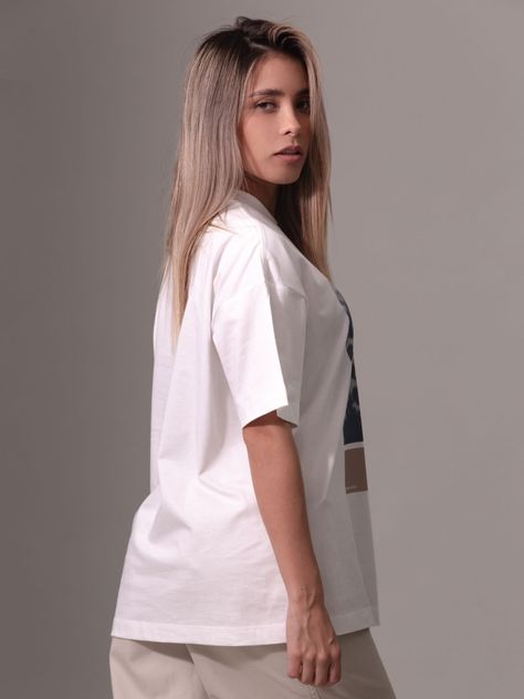 Polera Floral Collage Print Blanco Calvin Klein-3