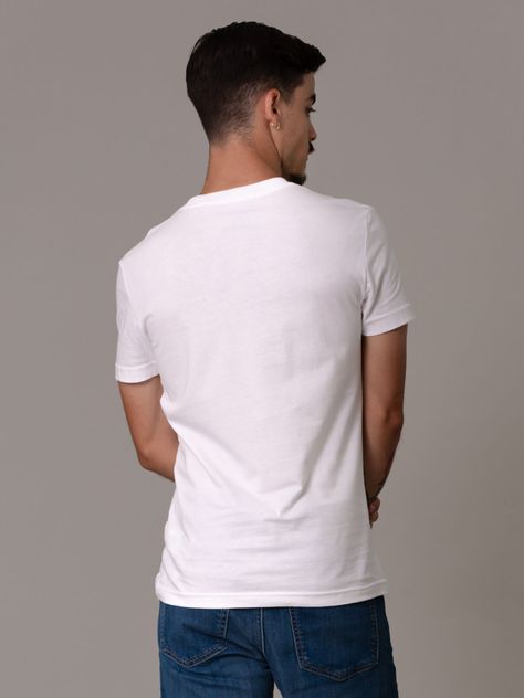 Polera Outline Monologo Blanco Calvin Klein-3