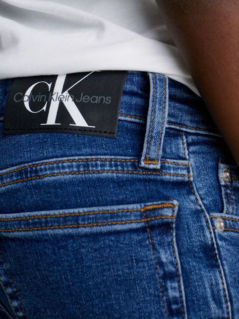 Jeans Niño Mid Rise Slim Azul Calvin Klein-3