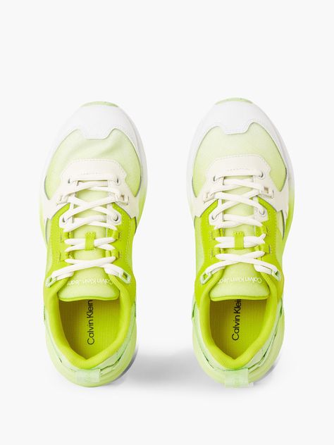 Zapatilla Retro con Logo Verde Calvin Klein-2