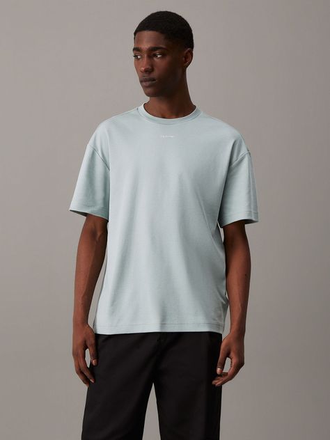 Polera Nano Logo Interlock Verde Calvin Klein-0