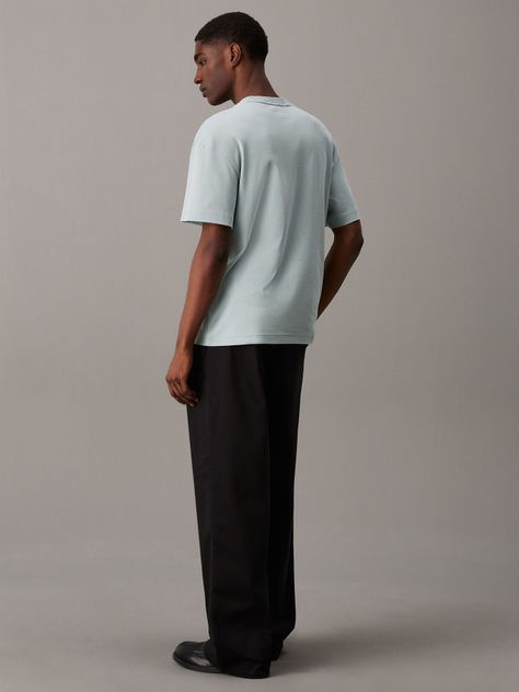 Polera Nano Logo Interlock Verde Calvin Klein-2