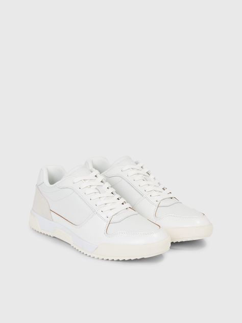 Zapatilla Low Top Lace Up Lth Blanco Calvin Klein-0