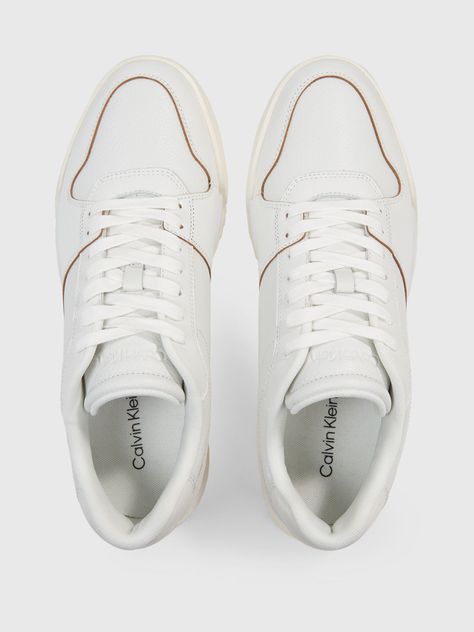 Zapatilla Low Top Lace Up Lth Blanco Calvin Klein-2