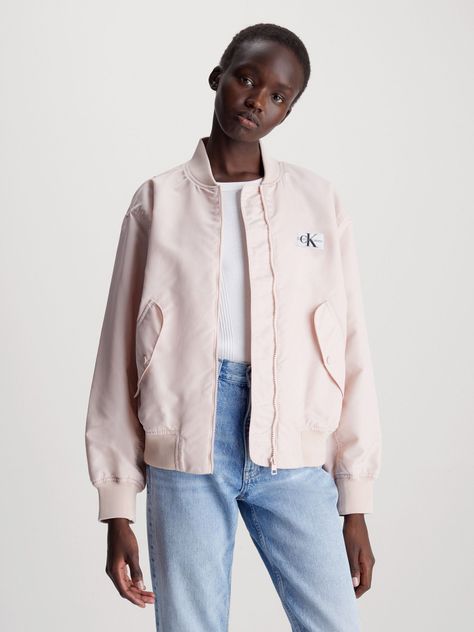 Chaqueta Bomber Ul Rosado Calvin Klein-0