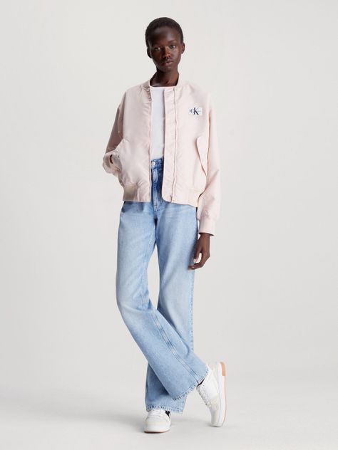 Chaqueta Bomber Ul Rosado Calvin Klein-1