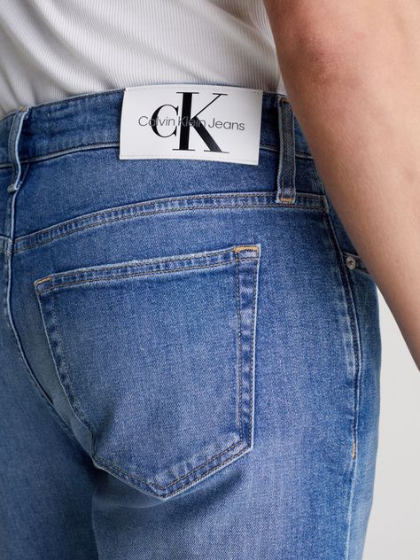 Jeans Regular Taper Azul Calvin Klein-3