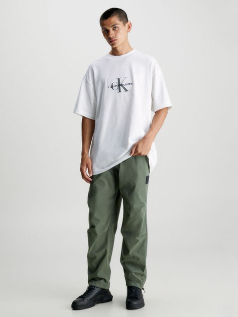 Polera Archival Monologo Blanco Calvin Klein-1