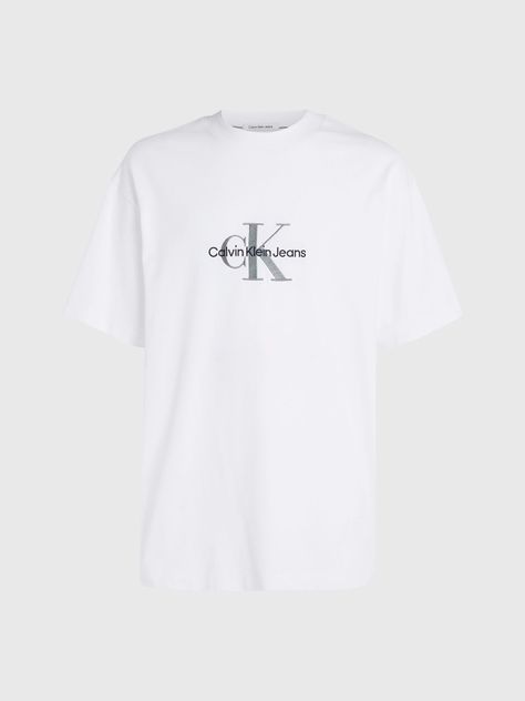 Polera Archival Monologo Blanco Calvin Klein-4