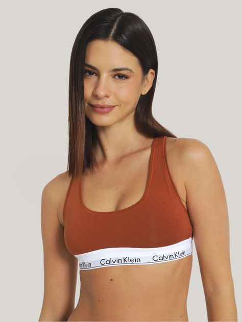 Bralette Modern Cott Modal Naranjo Calvin Klein-0