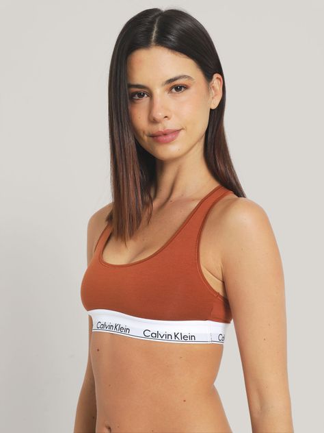 Bralette Modern Cott Modal Naranjo Calvin Klein-2