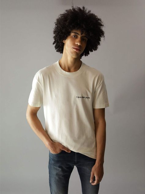 Polera Institutional Blanco Calvin Klein-0