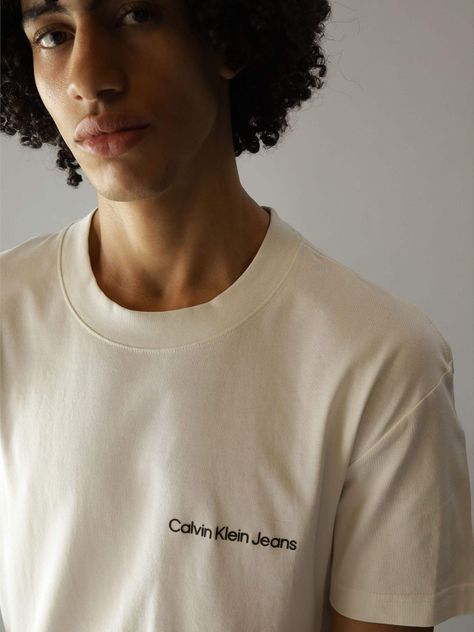 Polera Institutional Blanco Calvin Klein-3